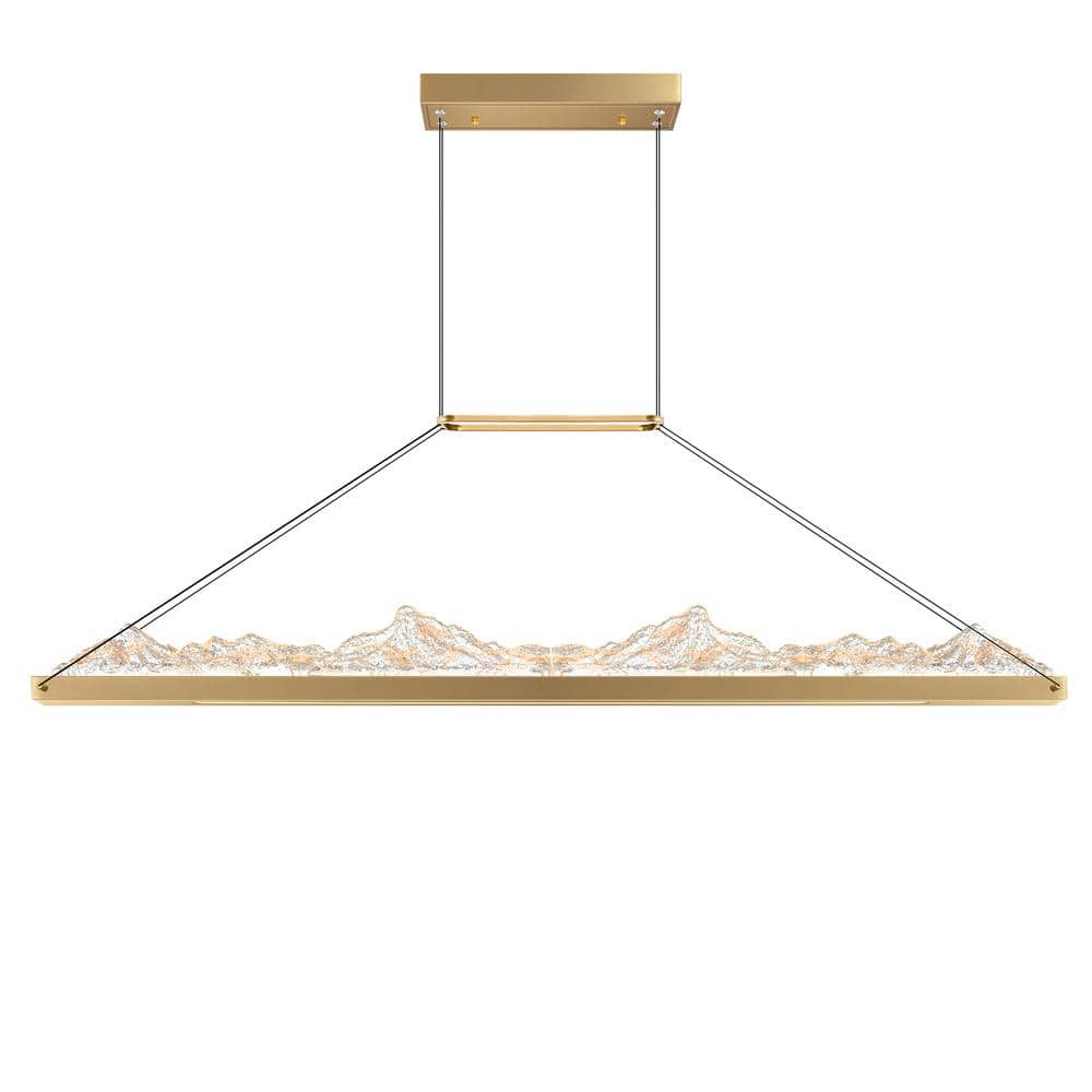 Himalayas 1-Light Integrated LED Brass Chandelier price history on PriceWatchPro