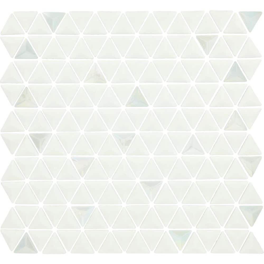 Starcastle Celestial 12 in. x 11 in. Glass Triangle Mosaic Tile (11.77 sq. ft./Case) price history on PriceWatchPro