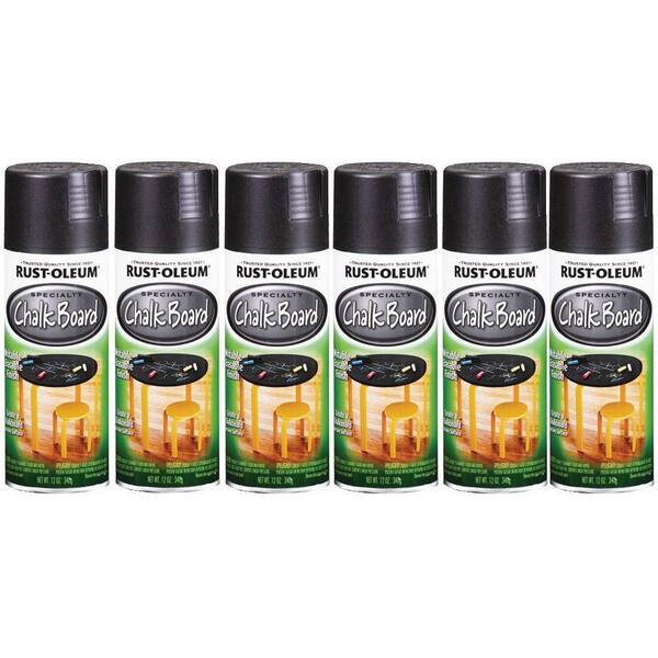 Rust-Oleum Specialty 11 oz. Specialty Chalkboard Black Spray Paint (6-Pack)-DISCONTINUED