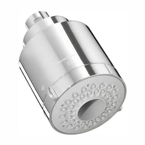FloWise 3-Spray 3.5 in. Single Wall Mount Fixed Shower Head in Polished Chrome