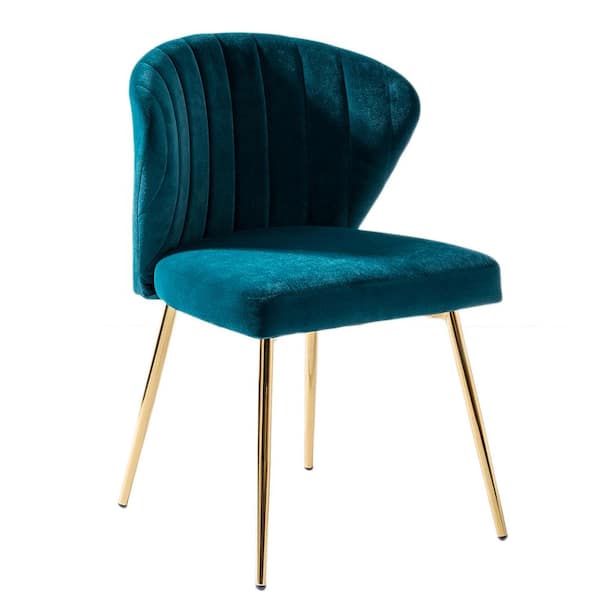 teal gold chair