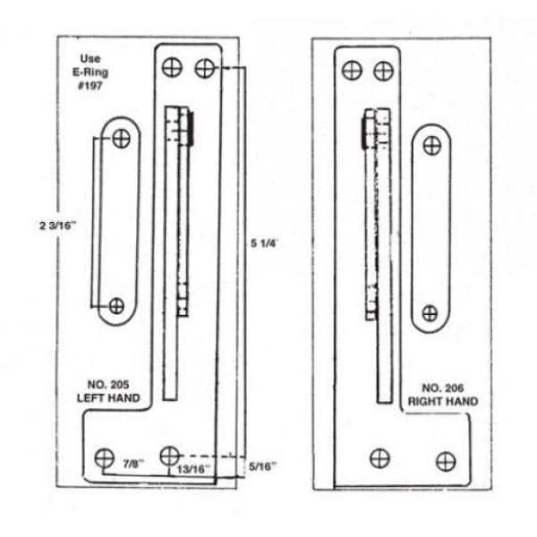 Silver Zinc Right-Hand Awning Window Operator for Orgron & Yale Windows