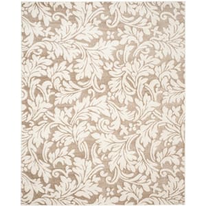 Amherst Wheat/Beige 8 ft. x 10 ft. Floral Geometric Area Rug