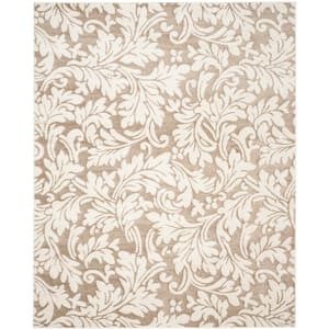 Amherst Wheat/Beige 9 ft. x 12 ft. Floral Geometric Area Rug