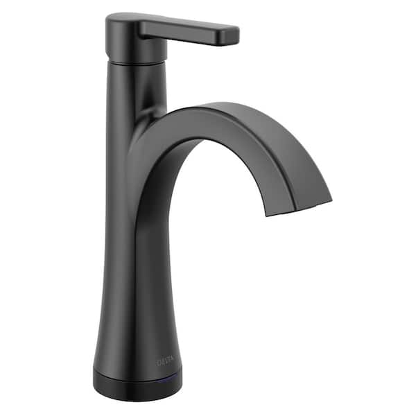 Lineax Touch2O Touchless Single Handle Single Hole Bathroom Sink Faucet in Matte Black