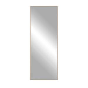 Gold 21 in. W x 64 in. H Aluminum Alloy Thin Edge Right Angle Rectangular Gold Full-Length Mirror