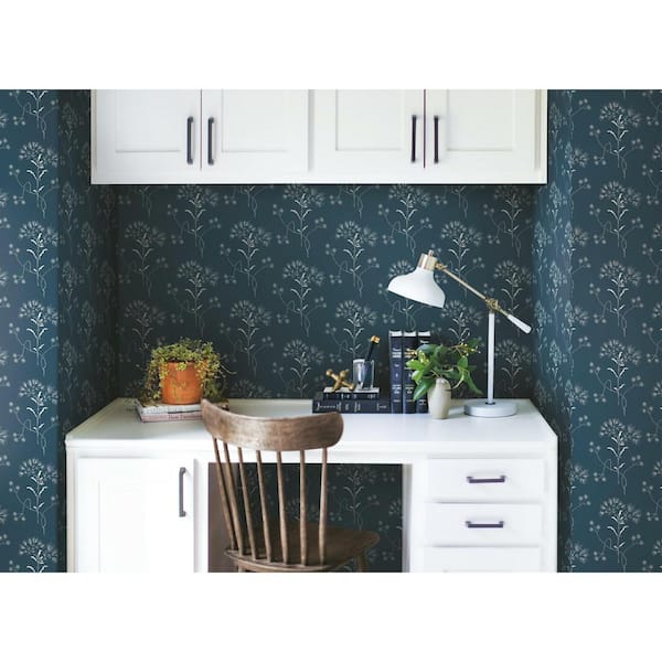 Magnolia Home by Joanna Gaines 3417 sq ft Magnolia Home Wildflower  Premium Peel and Stick Wallpaper PSW1154RL  The Home Depot