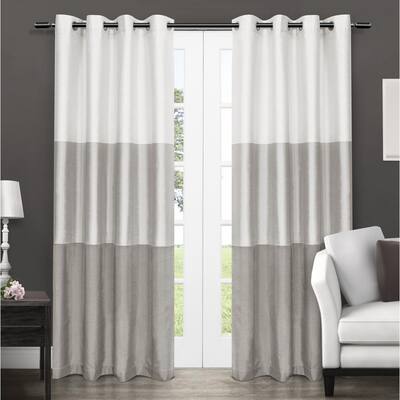 LILAC E&A LINEN CORP MARIAS COLLECTION 8 GROMMET FAUX SILK PANEL 54IN x 84IN 
