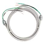 12/2 x 10 ft. Stranded CU MC (Metal Clad) Armorlite Modular Assembly Quick Cable Whip
