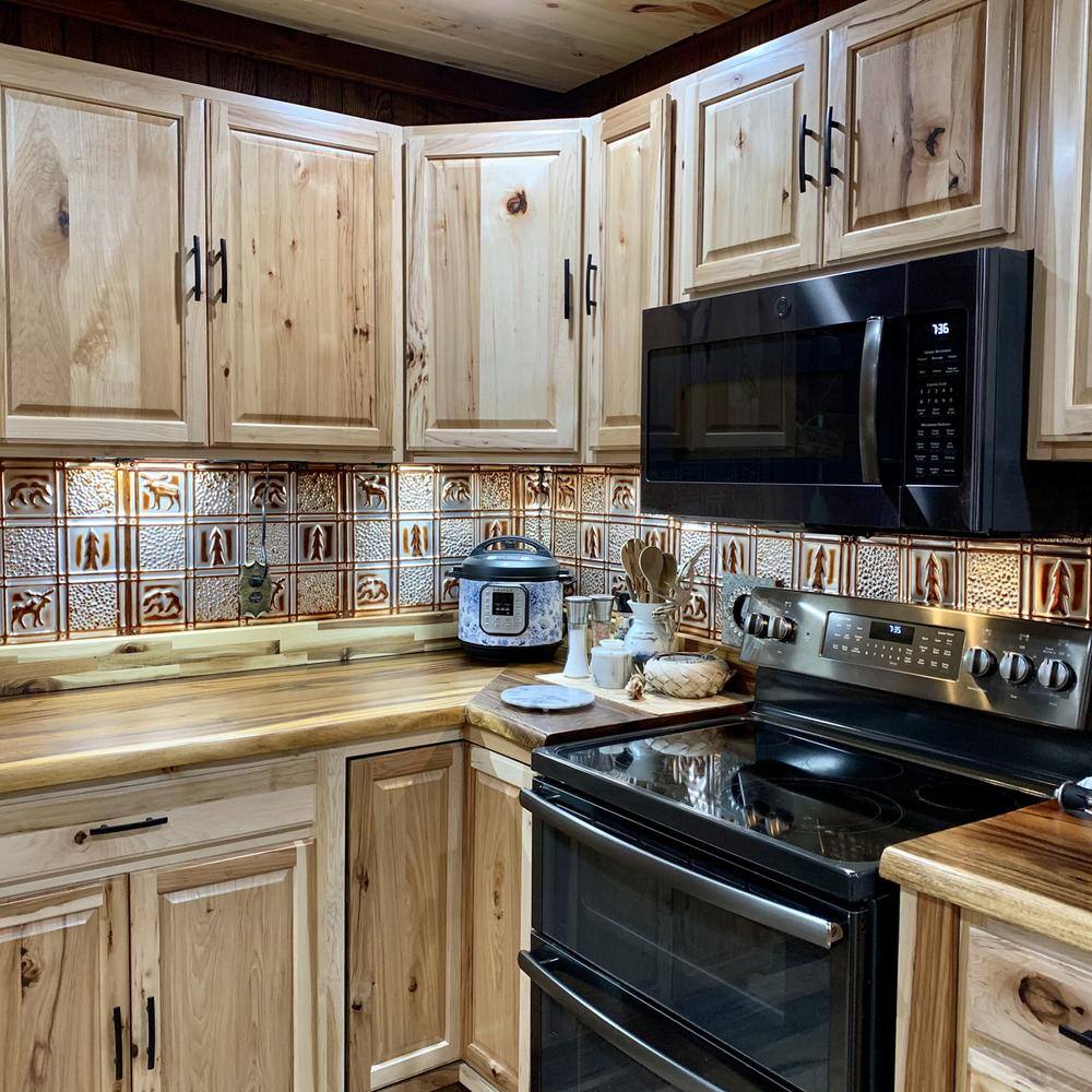 Lincoln Copper Rectangular Tin Wall and Backsplash Tile Pack