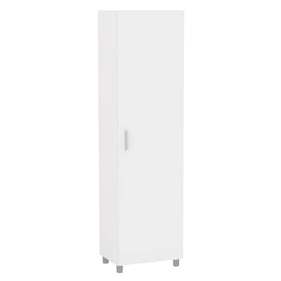 Beverly White Storage Cabinet with 4-Shelves