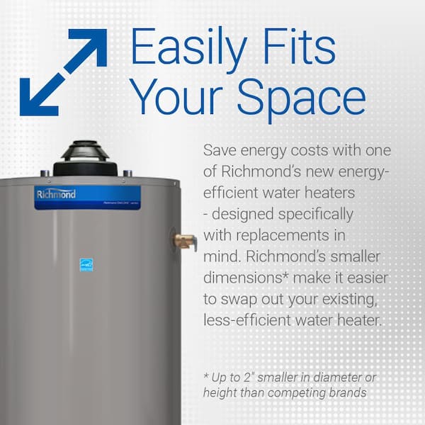 Richmond 30 Gal. Point Of Use 6 Year Double 4500 Watt Elements Electric  Tank Water Heater 6EP30-D - The Home Depot