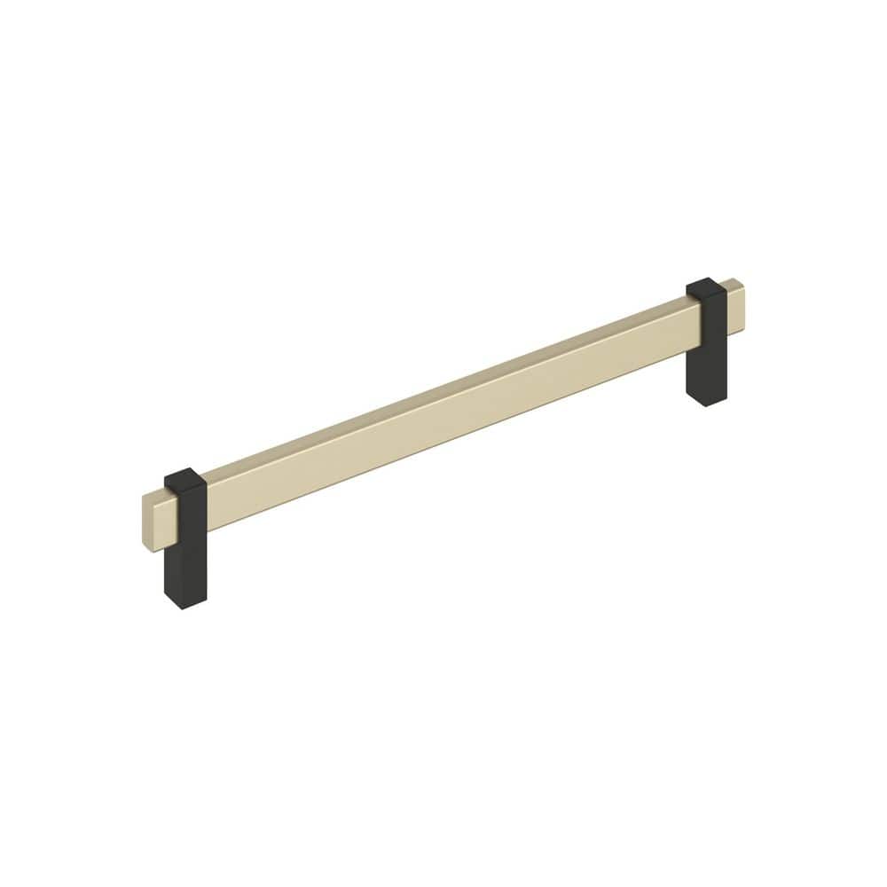 Mulino 8-13/16 in. (224mm) Center-to-Center Modern Golden Champagne/Matte Black Bar Cabinet Pull price history on PriceWatchPro