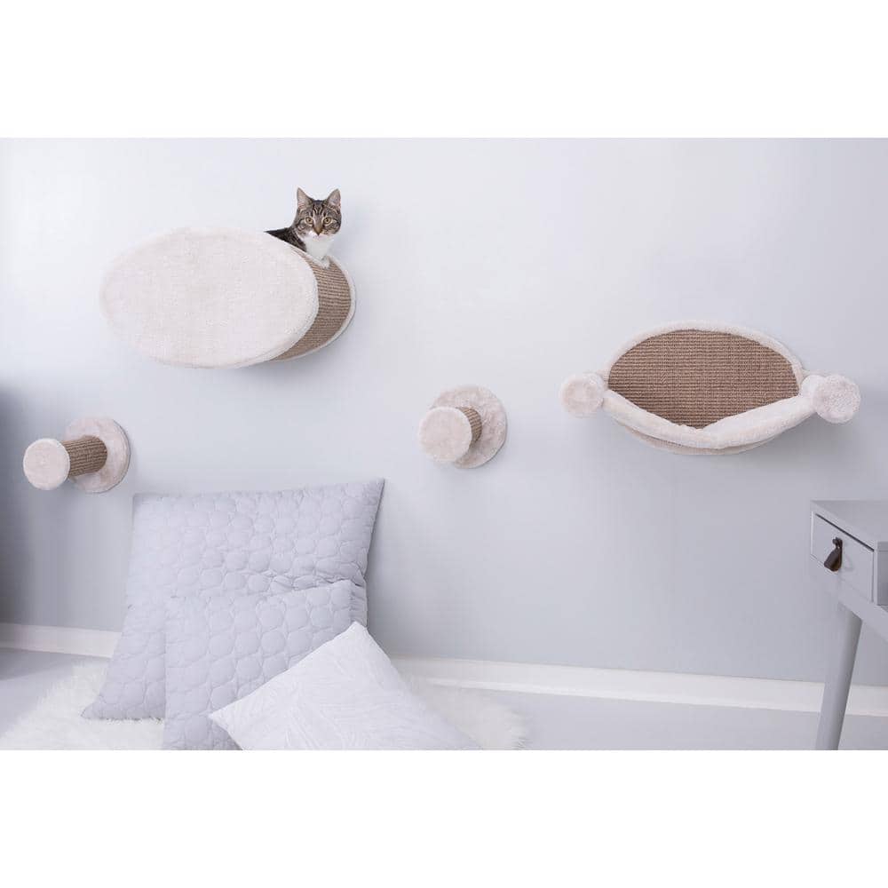 TRIXIE Brown Wall Mount Cat Playground and Condo