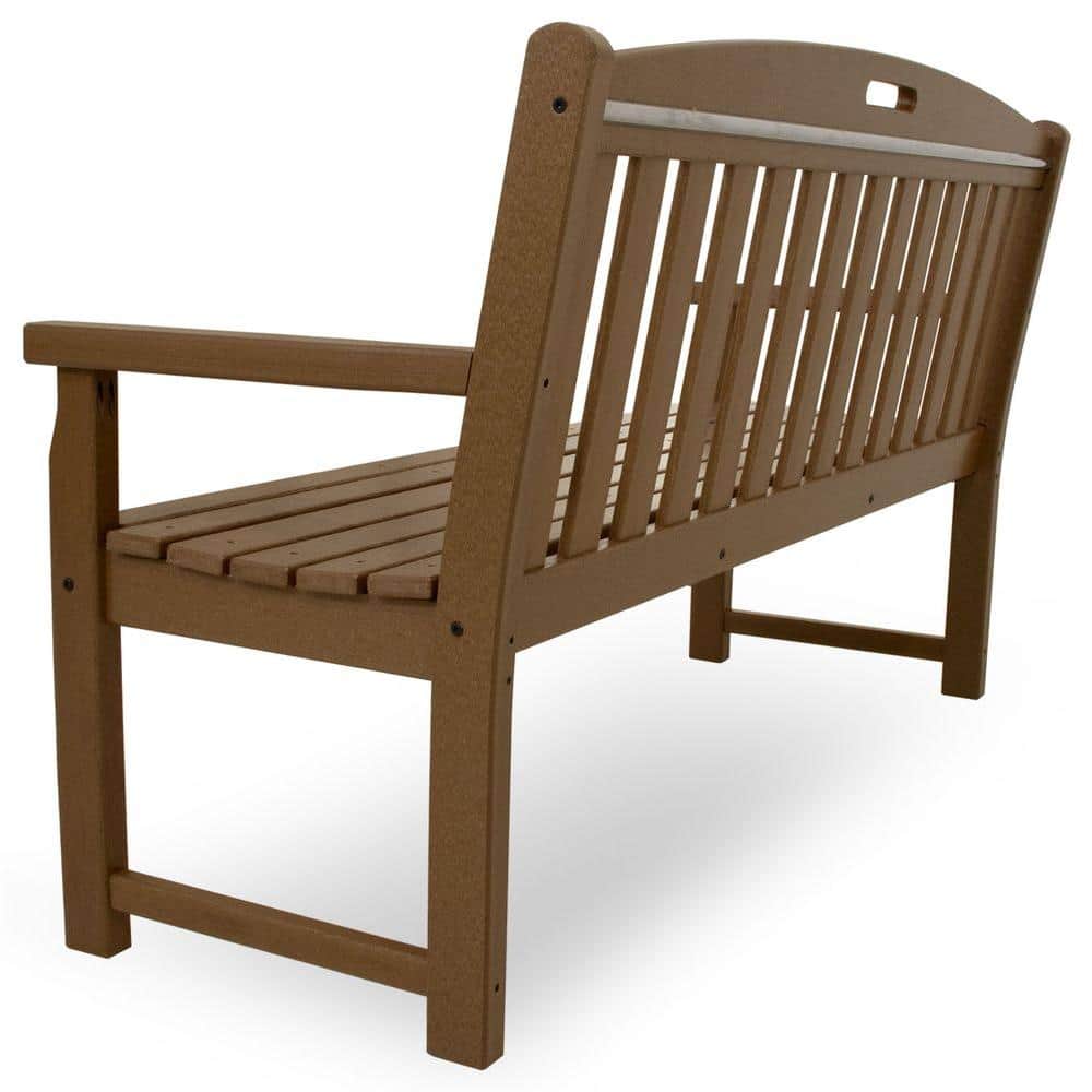 Tree House Brown 60-Inch Recycled Plastic Outdoor Bench