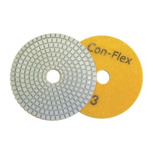 4 in. Con-Flex 5-Step Diamond Pads for Concrete Step 3