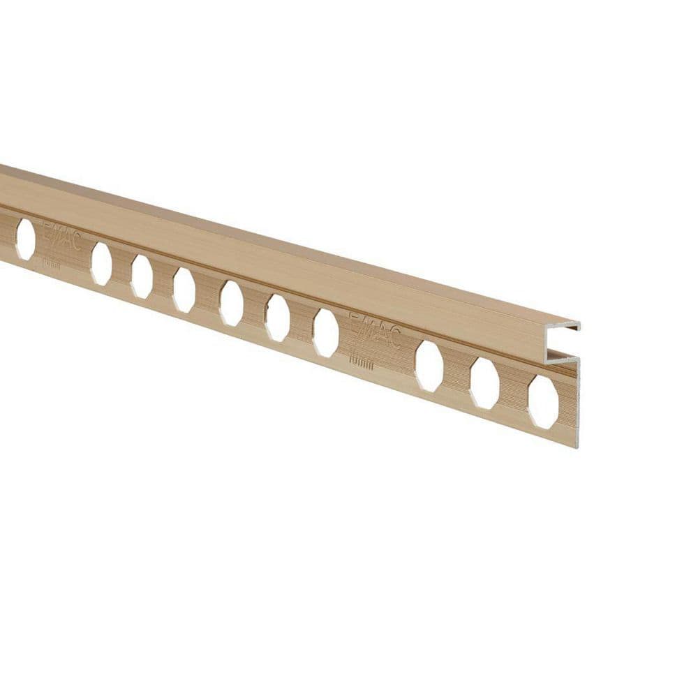 Novolistel 3 Bright Gold 3/8 in. x 98-1/2 in. Aluminum Tile Edging Trim price history on PriceWatchPro