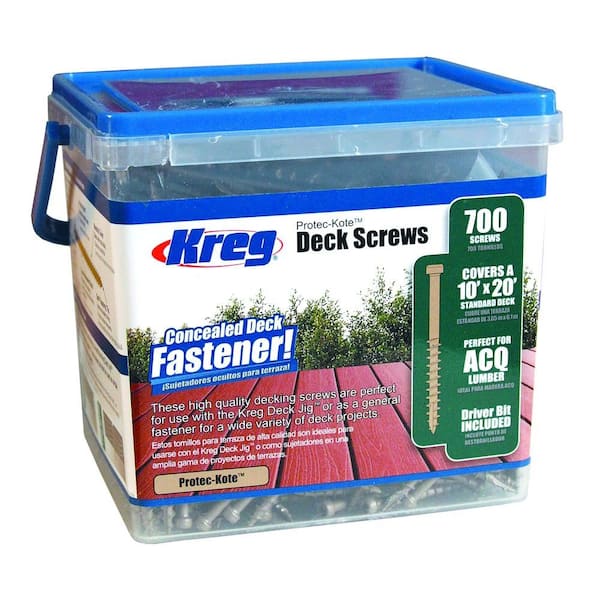 Kreg 2 in. #8 Square-Drive Pan-Head Protec-Kote Deck Screws (700-Count)