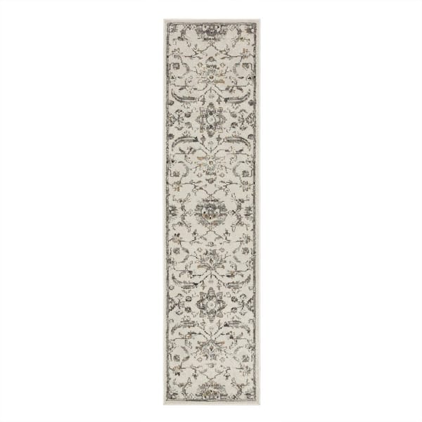 Mohawk Home Orestes Grey 2 ft. x 8 ft. Runner Rug