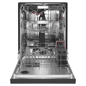 24 in. Black Stainless Top Control Built-in Tall Tub Dishwasher with Stainless Steel Tub and Third Level Rack, 44 dBA