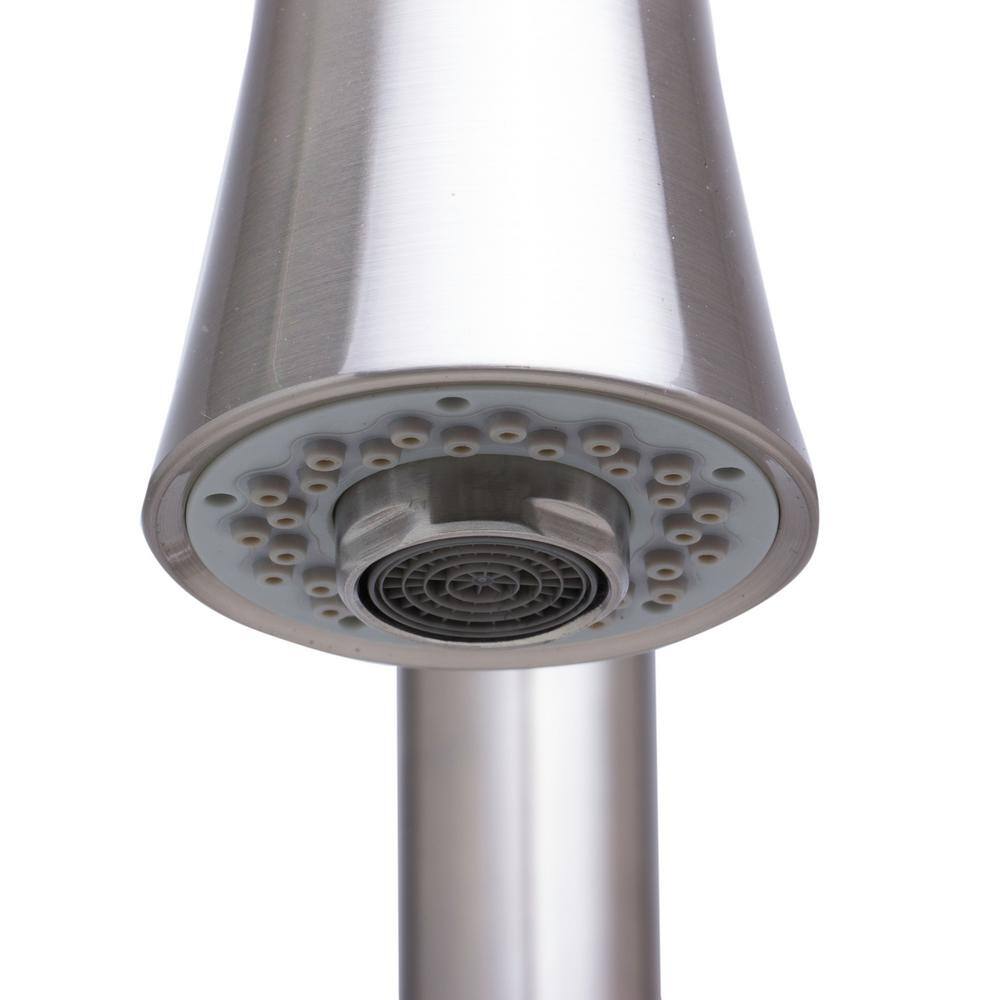 Brushed Stainless Steel Pull Down Kitchen Faucet with Spray
