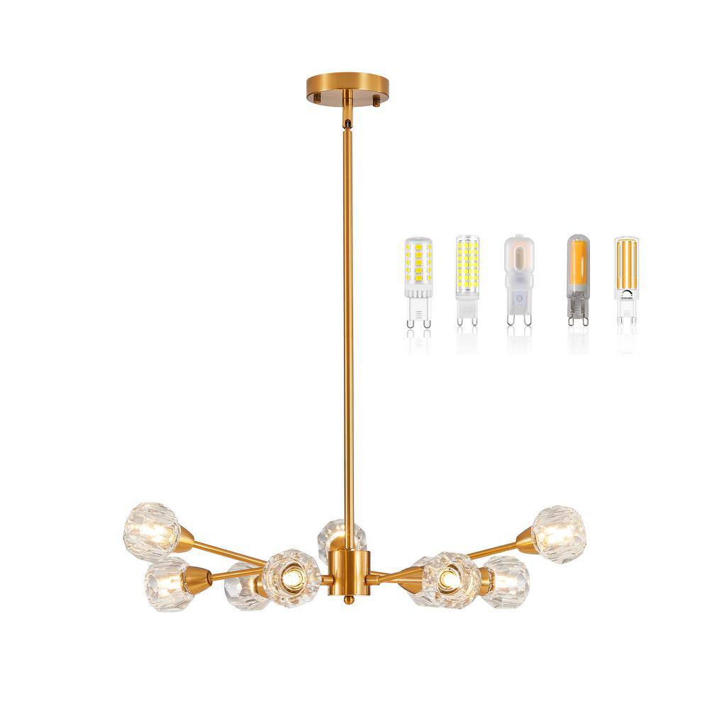 9-Light Golden Chandelier Lighting for Living Room Dining Room Over Table price history on PriceWatchPro