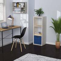 ClosetMaid 43.98 in. H x 15.87 in. W x 13.50 in. D Bleached Walnut Wood Large 3-Cube Organizer 4543