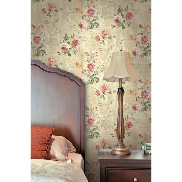 Charleston Floral Paper Strippable Roll (Covers 56 sq. ft.)
