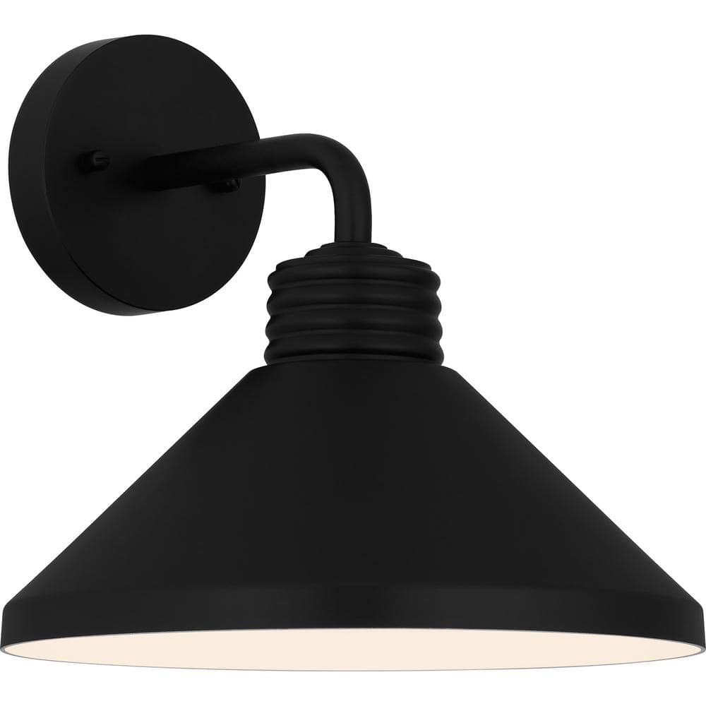 Rencher 1-Light Matte Black Outdoor Wall Lantern Sconce price history on PriceWatchPro
