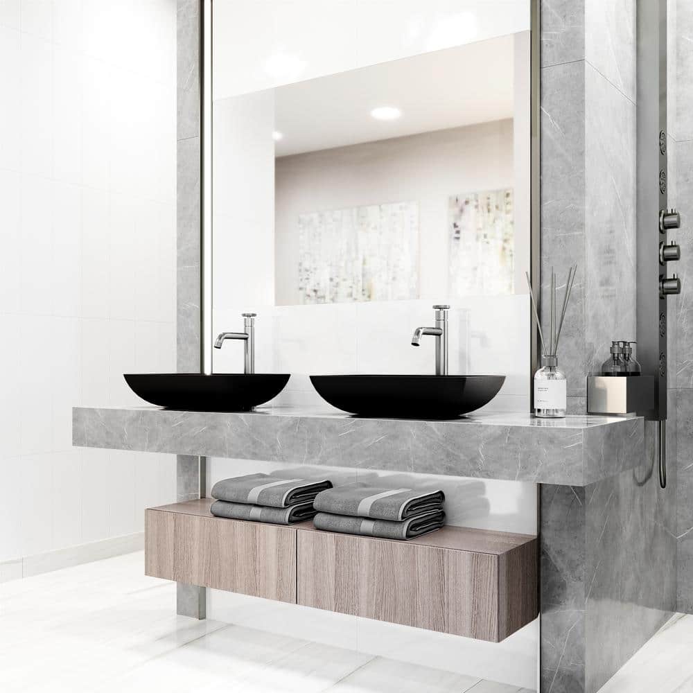 Cass Brushed Nickel Single Handle Vessel Faucet
