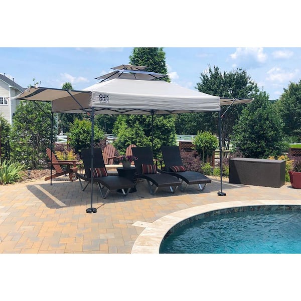 Quik Shade SX170 10 ft. x 17 ft. Taupe Instant Canopy with Dual