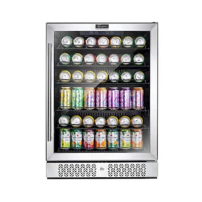 Gymax 120 Cans Beverage Cooler Refrigerator Beer Wine Soda Drink Cooler  Mini Fridge Glass Door GYM01444 - The Home Depot