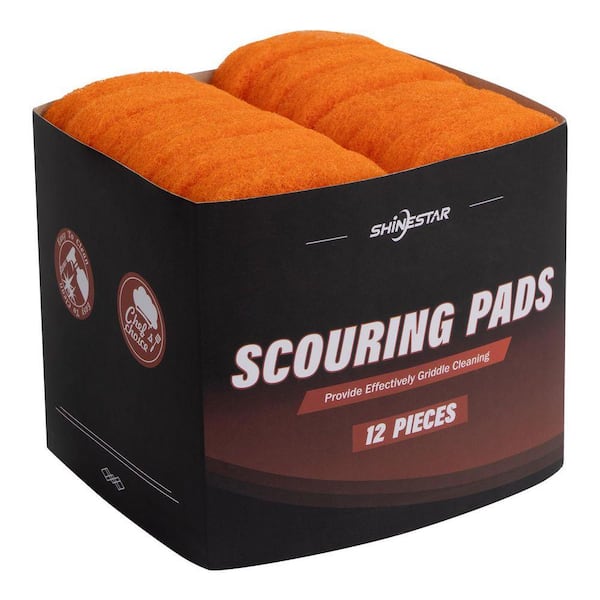 Grill Cleaning Tool Scouring Pad Griddle  Accessories for Blackstone (12-Pack)