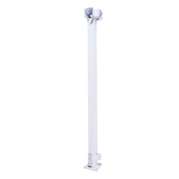 Vista Railing Systems Inc 2 in. x 2 in. x 42 in. Vista Systems Powder Coated White Aluminum Level Rail 90 Degree Corner Post Railing Kit