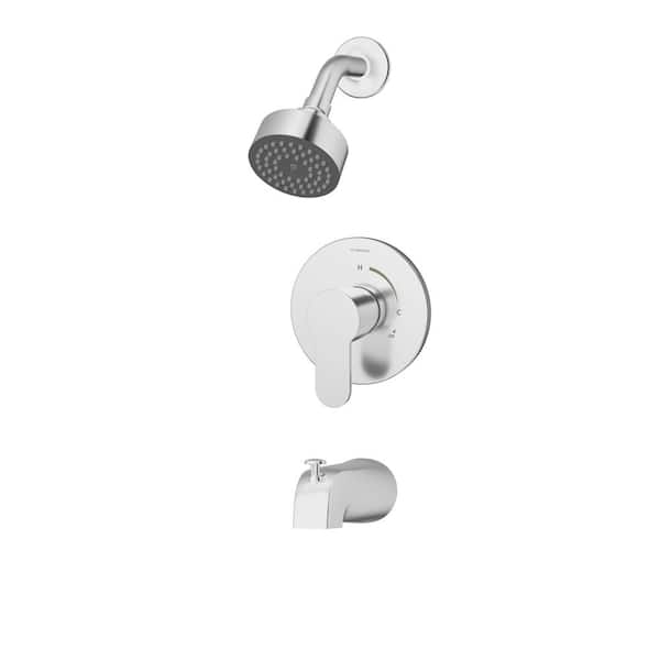 Symmons Identity 1-Handle Wall-Mounted Tub and Shower Faucet Trim Kit in Polished Chrome (Valve not Included)