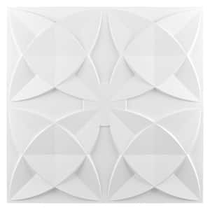 White Matte 2 ft. x 2 ft. Decorative Wall Panel Lay-In Glue Ceiling Tile Grop in Ceiling Wall Panel (48 sq. ft./case)