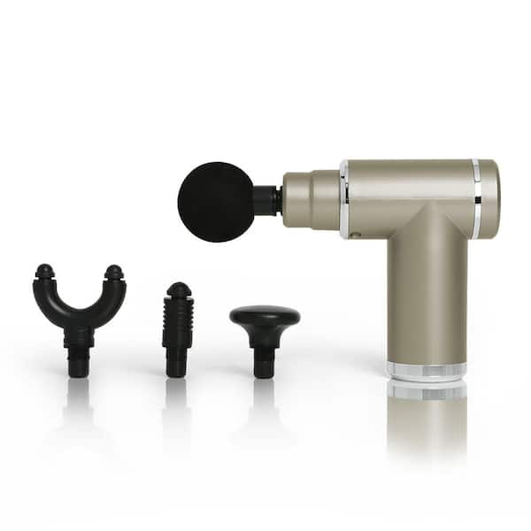 BLUZEN 8-Speed Mini Massager (Taupe/Silver)