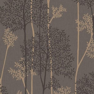 Eternal Chocolate/Bronze Vinyl Strippable Roll Wallpaper (Covers 56 sq. ft.)