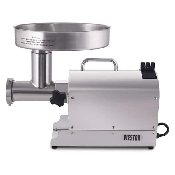 https://images.thdstatic.com/productImages/ac7b87c6-f159-478b-be51-7692298a42da/svn/stainless-steel-weston-meat-grinders-10-0801-w-1f_600.jpg