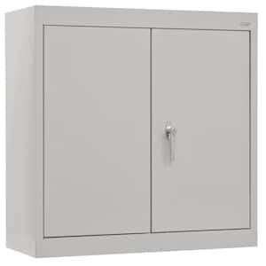 Wall Mounted Garage Cabinet in Dove Gray (30 in. W x 26 in. H x 12 in. D)