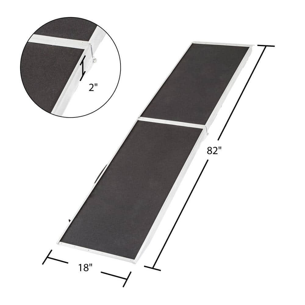 7 ft. Lightweight Extra Wide Folding Aluminum Pet Ramp