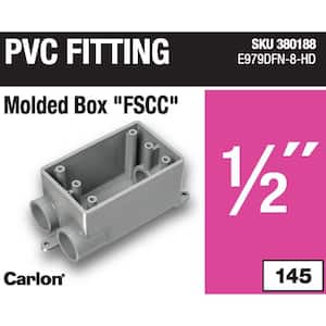 1-Gang 19 cu. in. 1/2 in. PVC Type FSCC FS Box