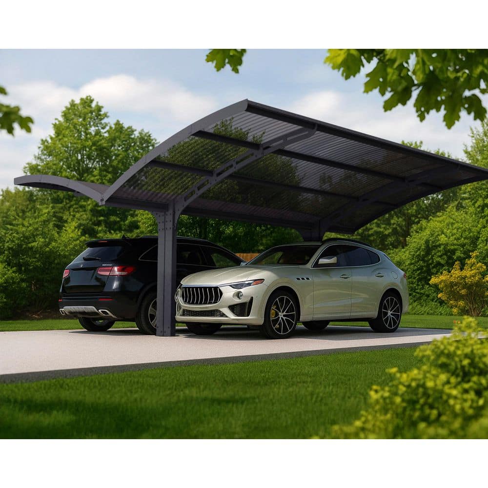 CANOPIA by PALRAM Arizona Wave 19 ft. x 16 ft. Gray Double Wings