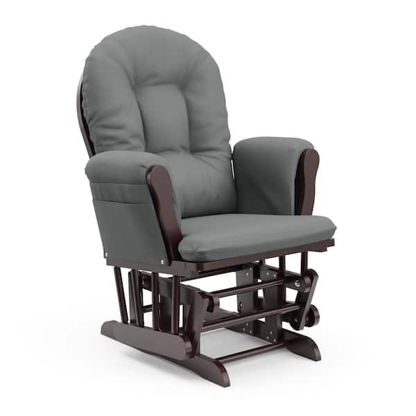 Shermag glider rocker combo espresso sales with grey