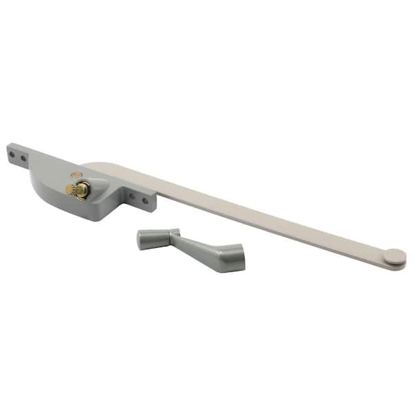 Prime-Line Steel Casement Window Operator, 8 in. Arm, Teardrop Housing, Aluminum, Left Hand