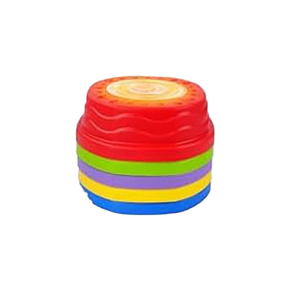 7.87 in. x 7.87 in. x 3.15 in. Square Blue Green Red Yellow Purple ABS Set Play Kit Sensory Toy Course 5-Pieces price history on PriceWatchPro