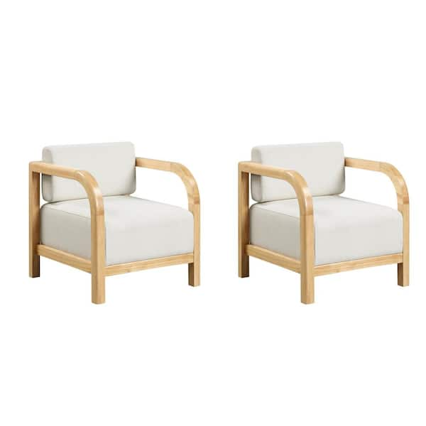 Nathan James Jayden Scandinavian Upholstered Accent Arm Chair