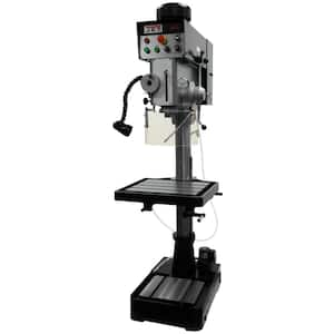 20 in. Variable Speed Gear Head Drill Press with Power Down Feed and Tapping