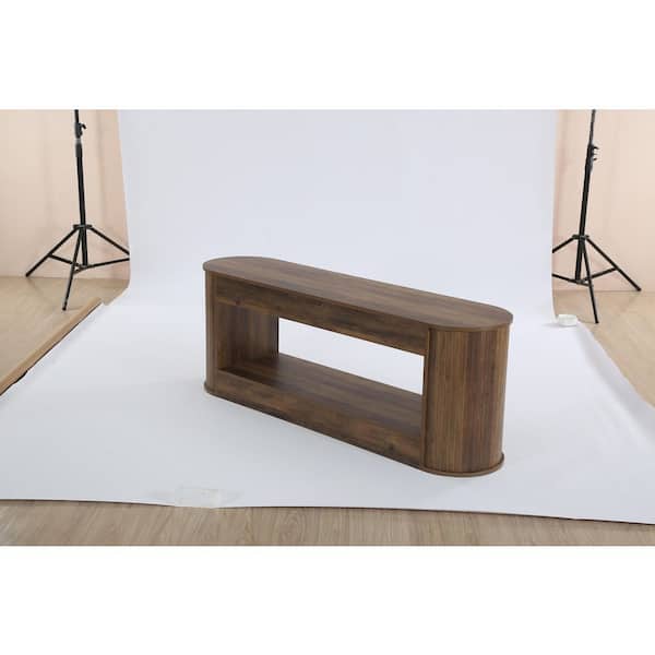 Brown TV Stand Fits TV's up to 55 to 65 in. with Storage for Living Room, Entertainment Center