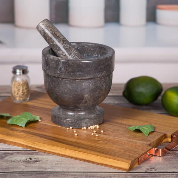 Creative Home Green Marble Mortar & Pestle